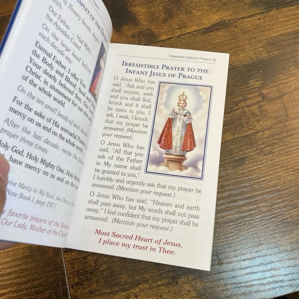 My Treasured Catholic Prayers Sisters of Charity Booklet Dark Blue Catholic